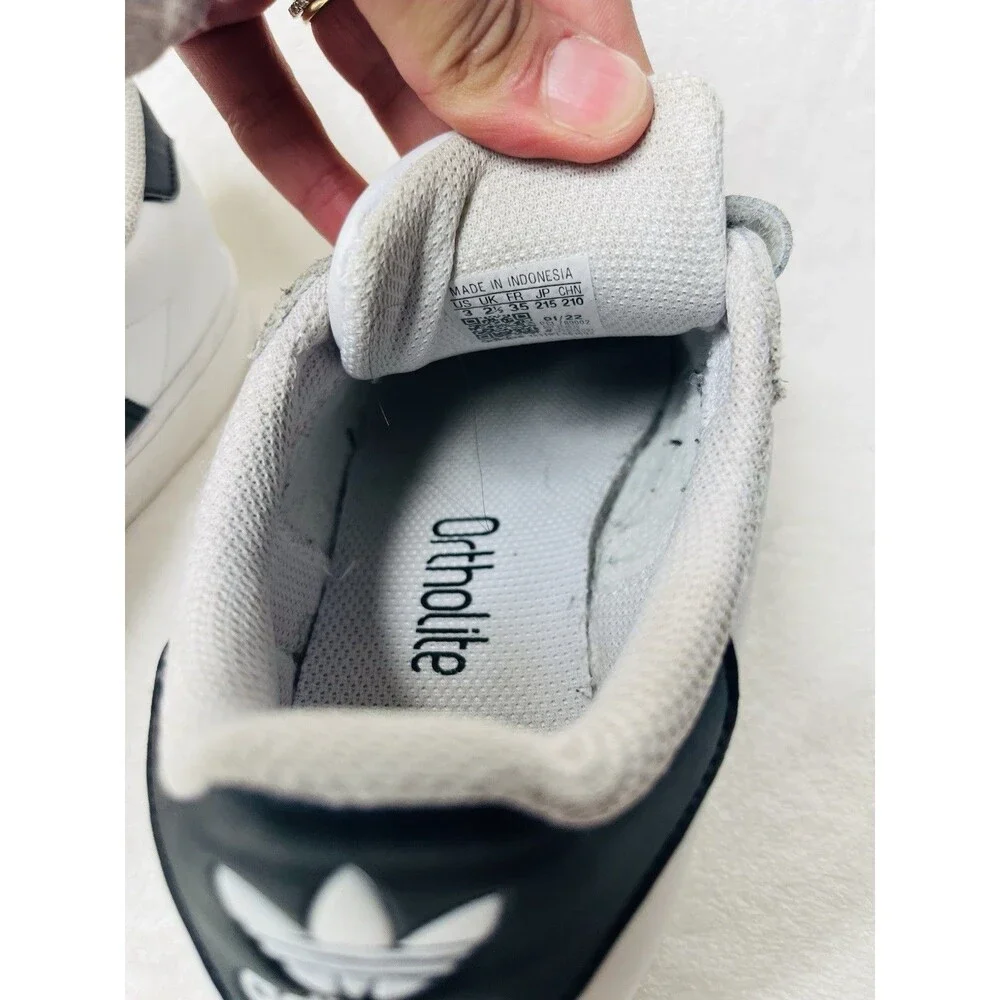 ADIDAS Originals Superstar CF C White Black EF4838 Little Kid Shoes Size 3